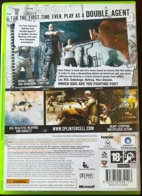 Tom Clancy's Splinter Cell Double Agent - Xbox 360