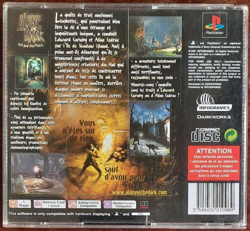 Alone in the Dark: The New Nightmare - PS1 (Retro)(manual in French, Game English)