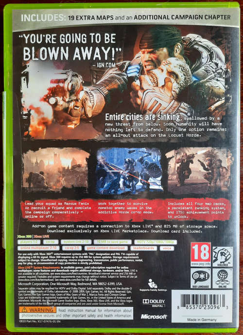 Gears of War 2 - Xbox 360 (Classics)