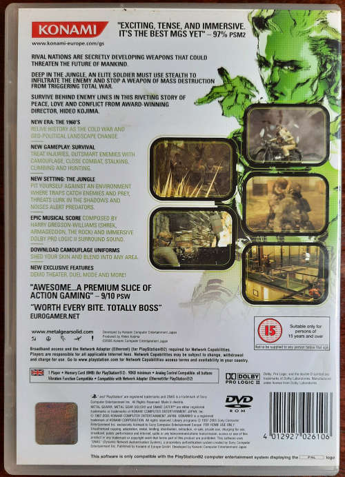 Metal Gear Solid 3: Snake Eater - PS2