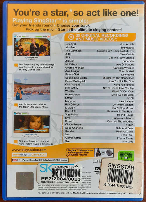 Singstar - PS2