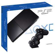 New shape PS2 Black Slimline Console + EXTRAS!