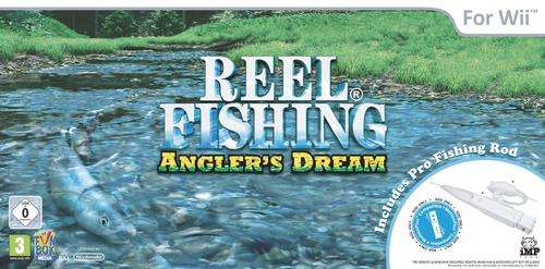 Reel Fishing +Rod Attachment Wii -NEW