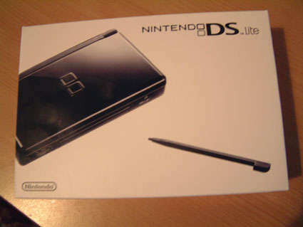 Boxed Black Nintendo DS Lite Console - GREAT CONDITION