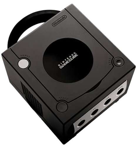 Black Gamecube Console, Original controller, Cables