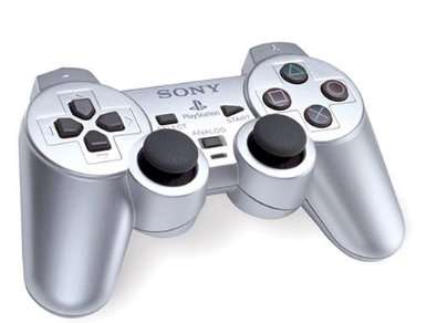 Official Silver Dualshock 2 Controller - PS2