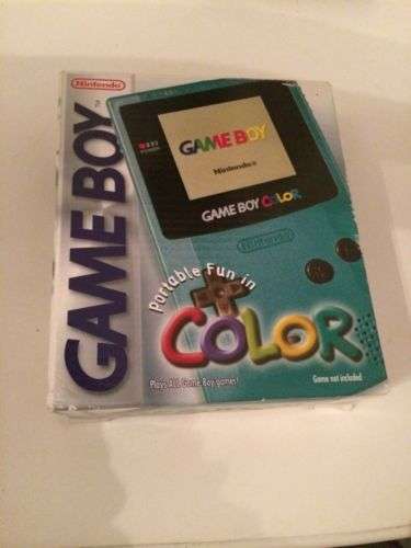 Boxed Turquise Game Boy Colour Console