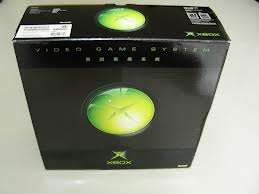Boxed Xbox Original Console, original controller, media remote and cables