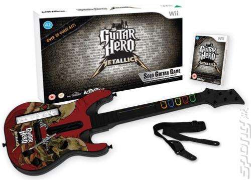 Boxed Wii Guitar Hero Metallica Guitar + game