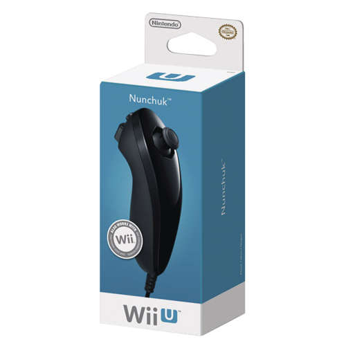 Boxed Wii/ Wii U Nunchuk Black - NEW (Official Nintendo)