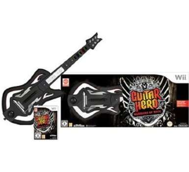 Boxed Wii Guitar Hero Warriors of Rock + Wireless Guitar