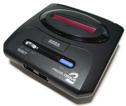 Mega Drive Console Model 2, Original 3 button controller + Cables