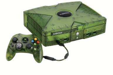 Transparent Green Halo Ltd Edition Xbox Original Console with XBMC