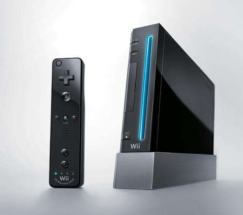 Black Wii Console, Original Remote + Cables (6 months warranty)