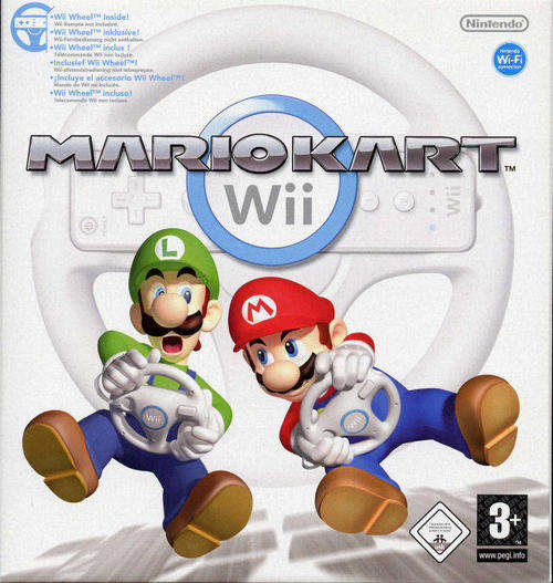 Mario Kart + Wheel (White) - Wii
