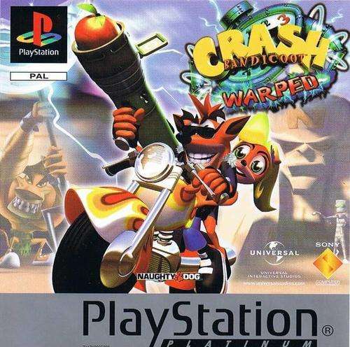 Crash Bandicoot 3 Warped (Platinum) - PS1 (Retro)