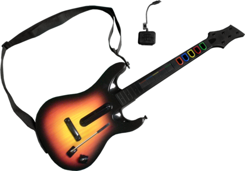 Guitar Hero 5 Guitar - PS2 (Only works if you strum up)