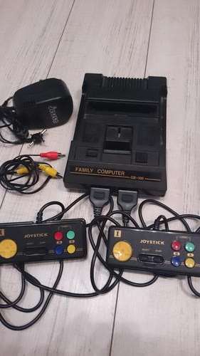 Black 8 Bit "Family Computer" GB-100 Famiclone Console, 2 controllers + free game