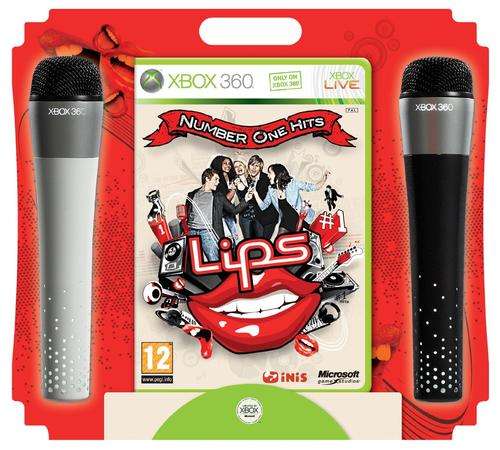 Lips Microphones + Lips Number One Hits - Xbox 360