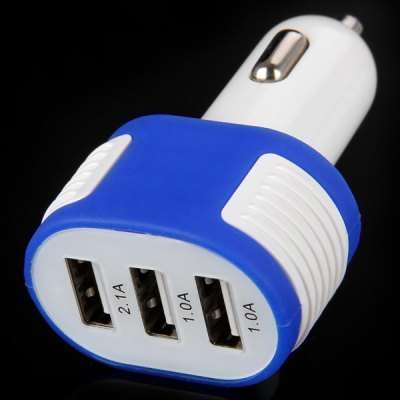 3 Port USB Car Charger 3.1A