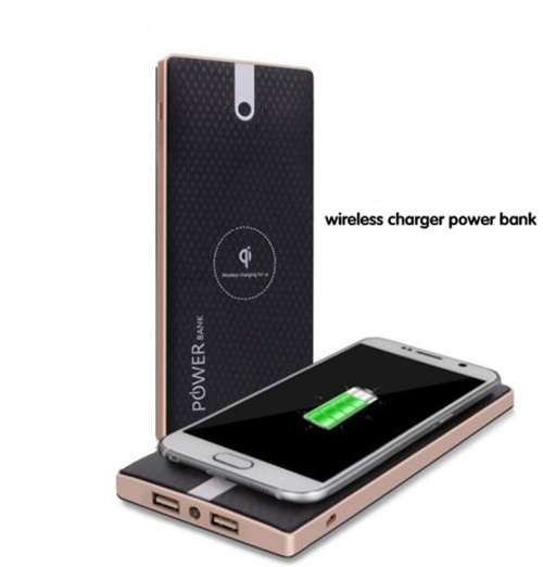 Wireless Charger and Power Bank - 2 in 1 - 15000mah for Iphone 8 / 8 Plus / X and Samsung S8