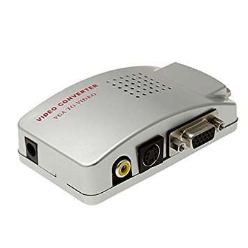 VGA to TV AV Composite RCA S-Video Convertor Box Adaptor