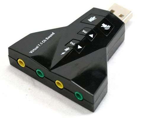 Virtual 7.1 Channel USB Sound Adapter