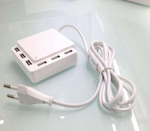 USB Desktop Charger with 1.5M Line - 6 Ports