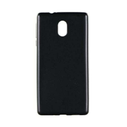 Black Gel Skin Back Cover for Nokia 3 with Screen Protector Combo