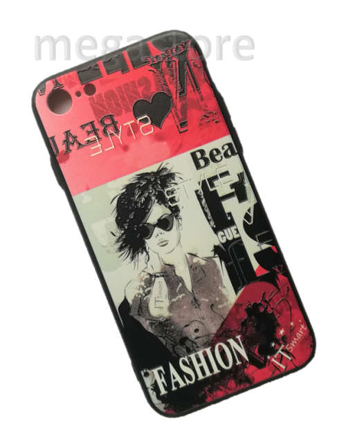 Stunning Protective Back Cover Compatible with IPHONE 7 AND Glass Screen Protector