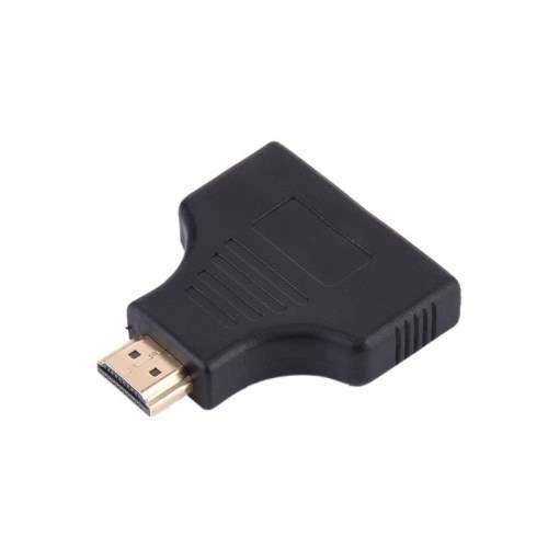 HDMI Male To Dual HDMI Female 1 to 2 Way Splitter Adapter