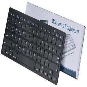 Bluetooth Keyboard for Desktops / Laptops / iPad - White and Silver or Black