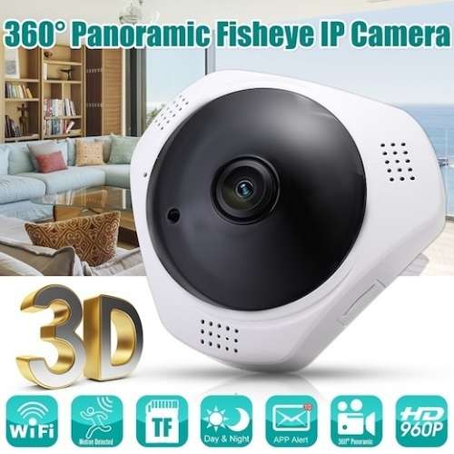360° Panoramic Fisheye IP Camera