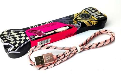 Micro  Braided Charge Cable In Gift Tin