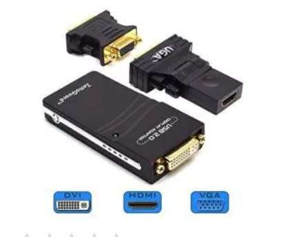USB 2.0 To Vga Dvi HDMI Multi Display Adapter Video Graphics Adapter