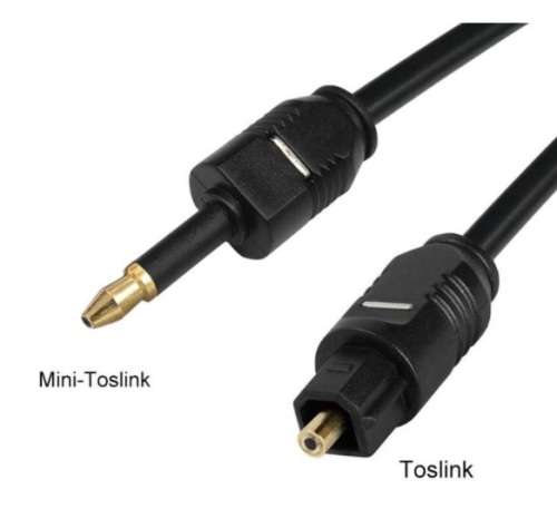 Mini Toslink Male to Toslink Male - 1M