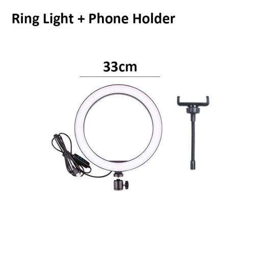 33cm Photography LED Selfie Three-speed LED Ring