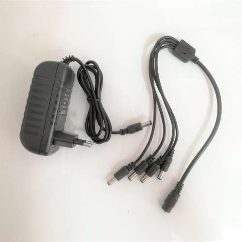 Security Camera 2A 12V CCTV Camera Power Supply with 1-4 Splitter