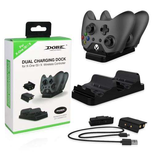 Dual Charging Dock for XBOX One Controller with 2 Rechargeable Batteries