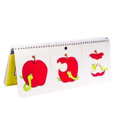 Matching and sequencing flip book