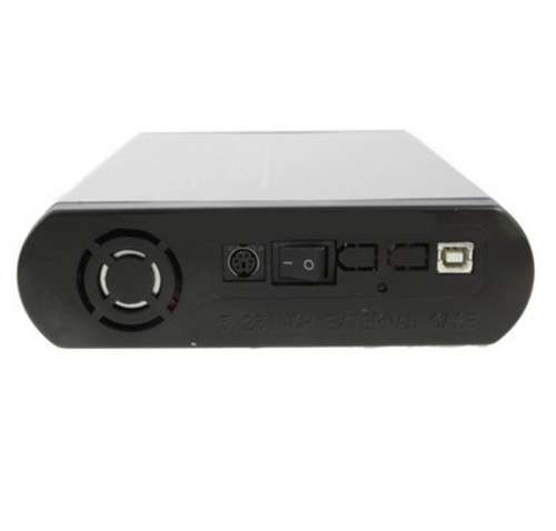 5.25 inch IDE USB 2.0 HDD External Case , With 2.0A Power  -  BLACK