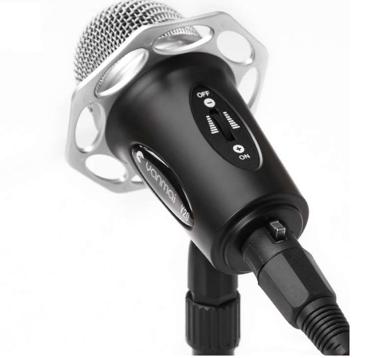 Yanmai Y20 Professional Game Condenser Microphone with Tripod Holder, Cable Length: 1.8m