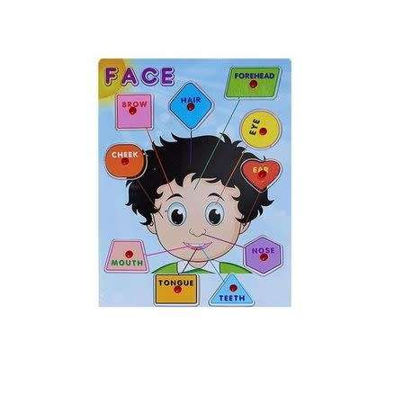 Educational Push in Puzzle - Face