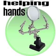 Helping Hands with Magnifying Glass - Essential Tool for Soldering and Crafts