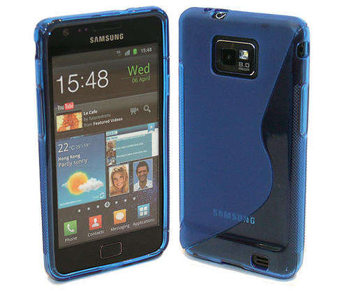 Samsung Galaxy S2 i9100 Blue Gel Cover - Sline Design