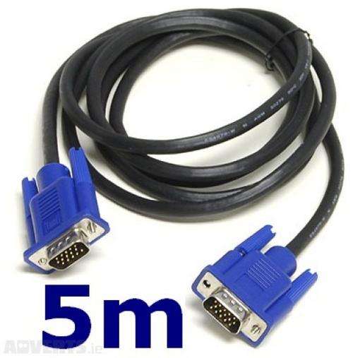 VGA Cable 5m Male to Male SVGA