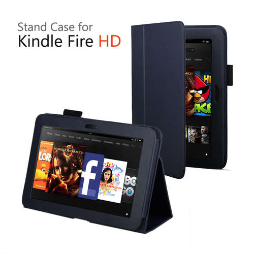 Amazon Kindle Fire HD Cover - PU Leather Folio Case 7" Kindle Fire HD New