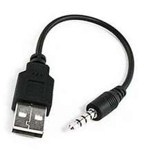 Apple Ipod Shuffle 2G Data / Charge Cable - USB to Aux