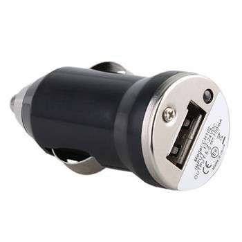 USB Mini Car Charger Black - Lighter Socket USB --- 5v 1A