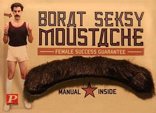 Borat Seksy Moustache - Fancy Dress